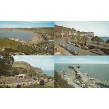 Llandudno Happy Valley Hotel Promenade 4x 1970s Postcard s