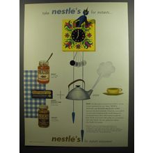 1952 Nestle's Bouillon Cubes, Nestea and Nescafe Ad
