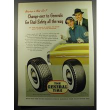 1953 General Tires Ad - Change-over to Generals for Dual-safety all the way
