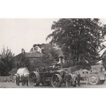 Farmer Jim Dales at Hawby Hall Louth Lincolnshire RPC Postcard
