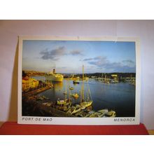 PORT DE MAO, MENORCA, SPAIN used postcard 1998 pm =