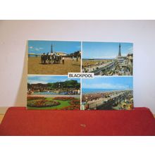 BLACKPOOL, LANCASHIRE. MULTIVIEW.. used vintage postcard 1972 pm =