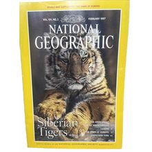 National Geographic Magazine February 1997- Siberian Tigers Collectable w