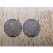 1979d 1 Pfennig Germany Coin