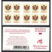 Monaco Booklet of 10v Unfolded 2009 MNH SG#2891 MI#2934