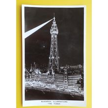 Blackpool Illuminations, The Tower - Lancashire postcard