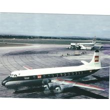 VISCOUNT AIRCRAFT B.E.A.. AT DUBLIN AIRPORT CARD NO W 119