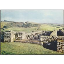 The Roman Wall at Housesteads, Northumberland, c.1960s - J Arthur Dixon Postcard