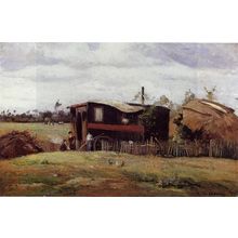 the-bohemian-s-wagon-1862 Poster Canvas Movie Film Print A0 A1 A2 A3 A4 A5 A6 Ar