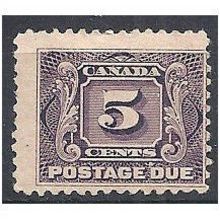 Canada 1917 D17 5c Red-Violet Postage Due Mint No Gum .