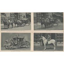 Royal Outrider Royal Mews State Landau Buckingham Palace 4 Mint Royalty Postcard