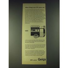 1958 Geigy Group of Companies Ad - When Geigy was 101 years old