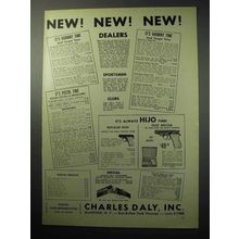1958 Charles Daly Ad - Shotgun; HiJo Pistols
