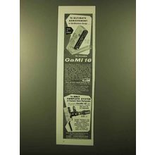 1958 Gami 16 Camera Ad - Ultimate Achievement