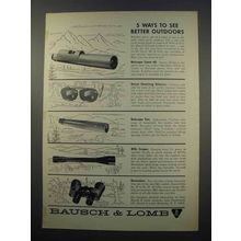 1965 Bausch & Lomb Ad - Balscope Zoom 60, Scopes