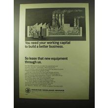1966 Marine Midland Banks Ad - Need Working Capital