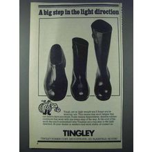 1981 Tingley Rubber Boots Ad - Step in Light Direction