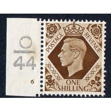 Sg475 1s Bistre-Brown 044 6 no dot control L m/mint (PR6)