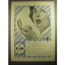 1959 KLM Airlines Ad - Can't I go, too