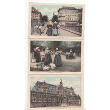 Middelburg Militair Hospital Holland Old 3x Postcard s