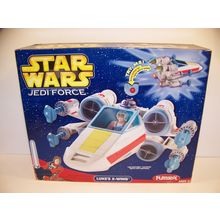 PLAYSKOOL STAR WARS JEDI FORCE LUKES X-WING 2004 NIB WORKS