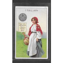ADVERTISING CARD - Vintage - Co-operative Society Packet Teas - Very Good