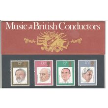 GB stamps 1980 Presentation Pack - SG 1130-1133 - British Conductors