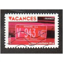 FRA 2009 (56c) 'VACANCES -NUMBER PLATE' FINE USED (EBID21153)