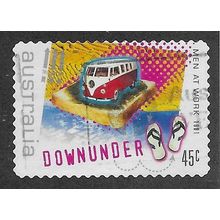 AUS 2001 45c (S/A) 'ROCK & POP - MEN AT WORK 'FINE USED (EBID68-204)
