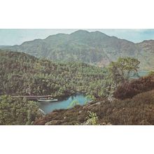 Fishing at Loch Katrine Scotland 1960s Scottish Advertising Postcard