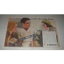 1931 Camel Cigarettes Ad - Worth Cheering About