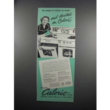 1951 Caloric Range Ad - We Shopped For Features