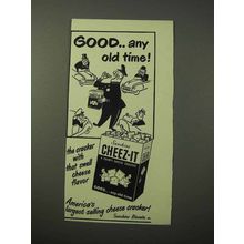 1951 Sunshine Cheez-It Crackers Ad - Traffic Cop