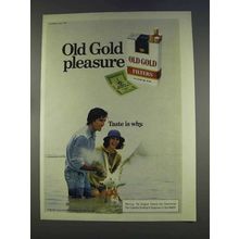 1977 Old Gold Cigarettes Ad - Pleasure