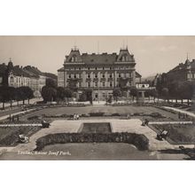 Kaeser Josef Park Loeden Austria Real Photo Old Postcard
