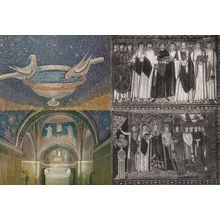 Ravenna St Vitale Temple Italy Doves Religious 4x Mural Postcard s