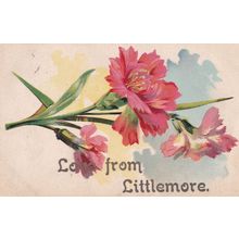 Love From Littlemore Oxford Village Antique Postcard