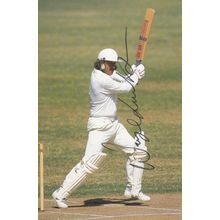 Wayne Larkins Durham Cricket Bedford Hand Signed Limited Edition Photo Postcard