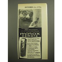 1956 Minox Camera Advertisement - Incredible! pops Jerry Colonna