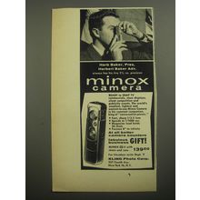 1956 Minox Camera Ad - Herb Baker, Pres. Herbert Baker Adv.
