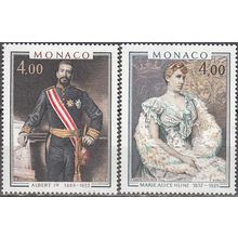 Monaco 1980 Michel 1441 - 1442 Neuf ** Cote (2008) 7.80 € Prince et princesse