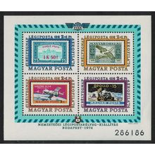 Hungary Icarus Space Aerofila Exhibition Budapest MS 1974 MNH SG#MS2917