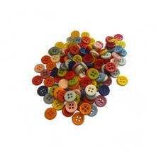 100Pcs 9mm Buttons Resin Baby 4 Hole Mixed Colours Sewing Crafts Scrapbook