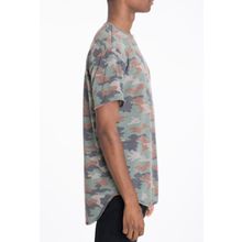 Mens Camo Elongate Scallop Tee T Shirts