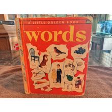 Little Golden Book Words By Selma Lola Chambers (P) Edition 3.0 GD/VG Shape 1958