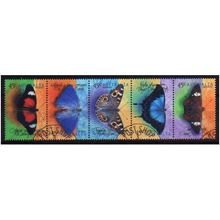 AUS 1998 SE~TE SET 'BUTTERFLIES (5v)' FINE USED (EBID1596)