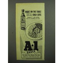 1952 A-1 Sauce Ad - Right on the Table