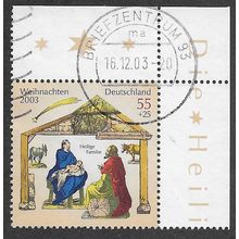 GER 2003 55c+25 'CHRISTMAS' (CORNER MARGIN) FINE USED (EBID53-968)