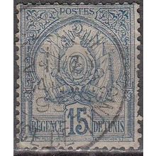 Tunisie 1888 Michel 12 O Cote (2005) 1.50 € Armoirie Cachet rond