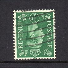 George VI - 1941-42 - ½d Pale Green (sg485wi) Inverted Watermark, Used #1